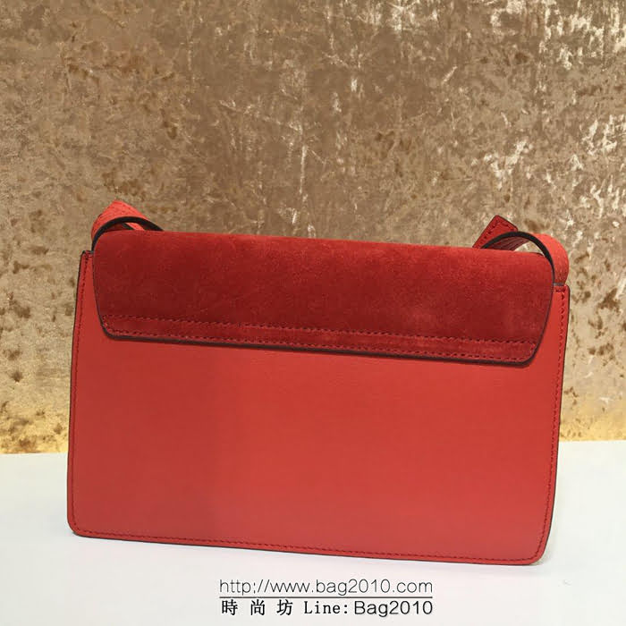 Chloe克洛伊 海外原單 Faye bag 牛皮拼麂皮 單肩斜挎包  ypk1153